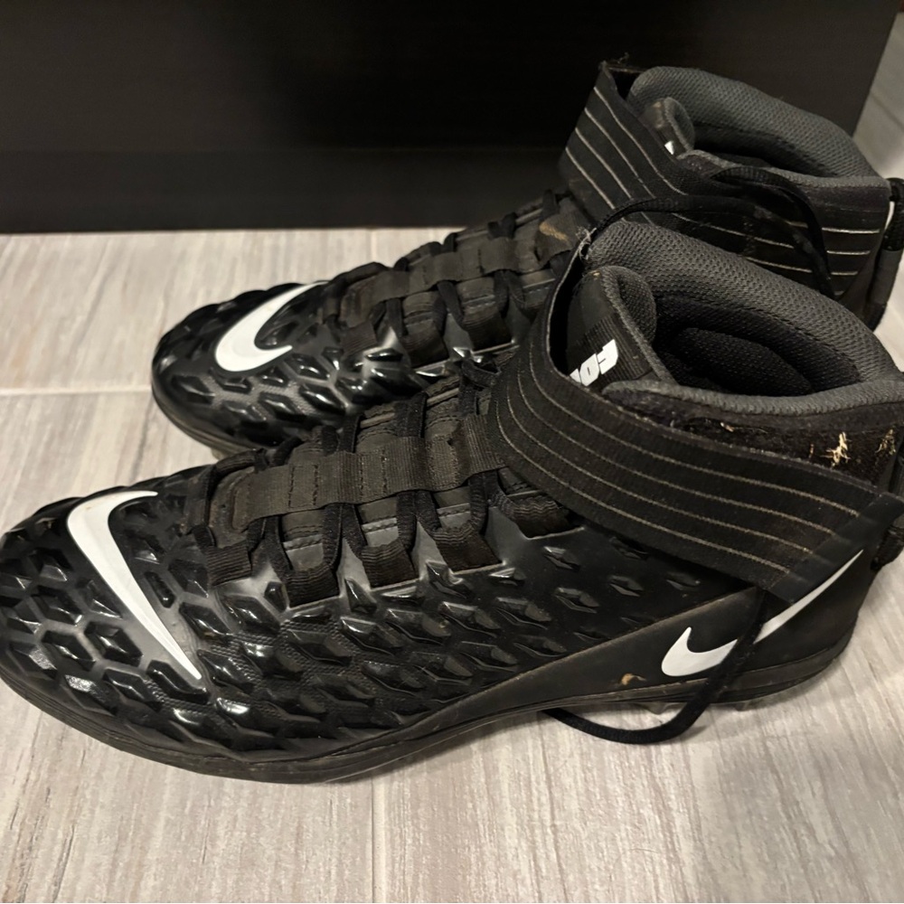 Nike Black Textured High-Top Sneakers